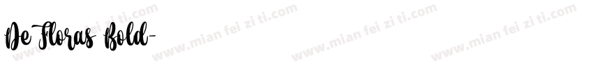 De Floras Bold字体转换